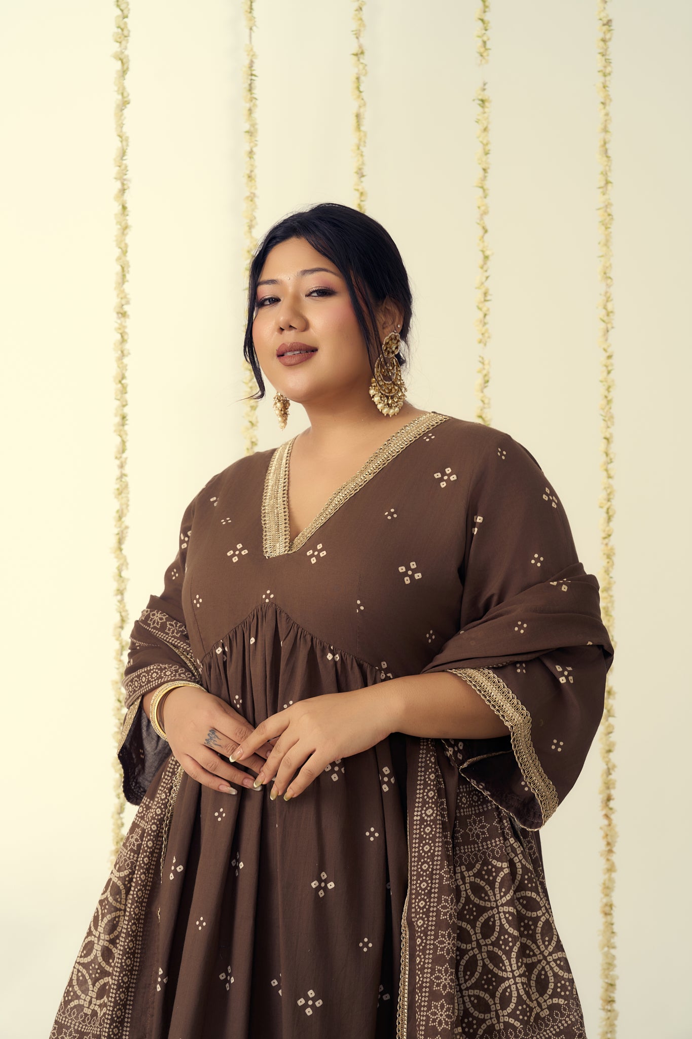 Earthy Coloured Festive Kurta Suit Set (3 Pc)