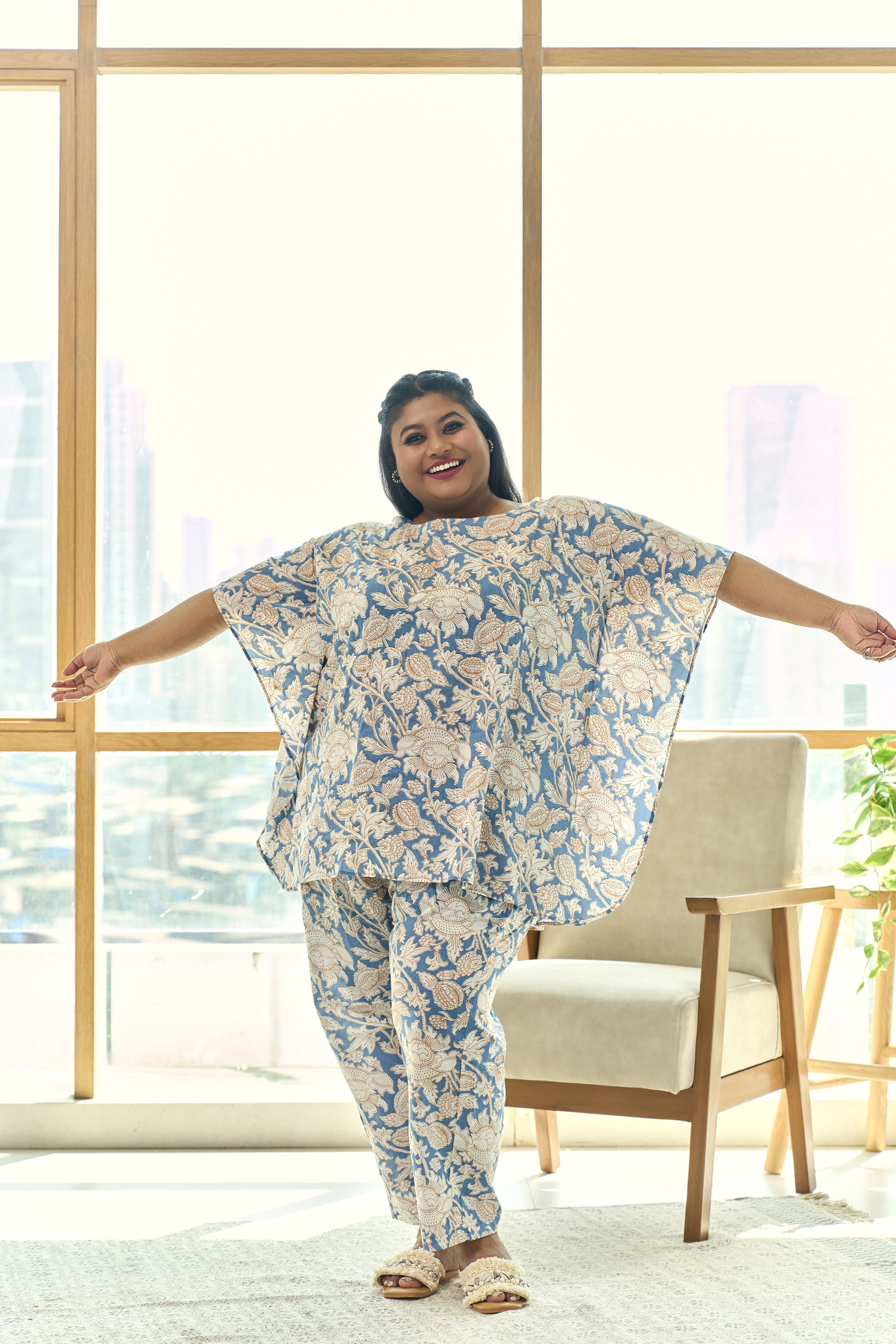 Kaftan Co-ord Set-Plus Size