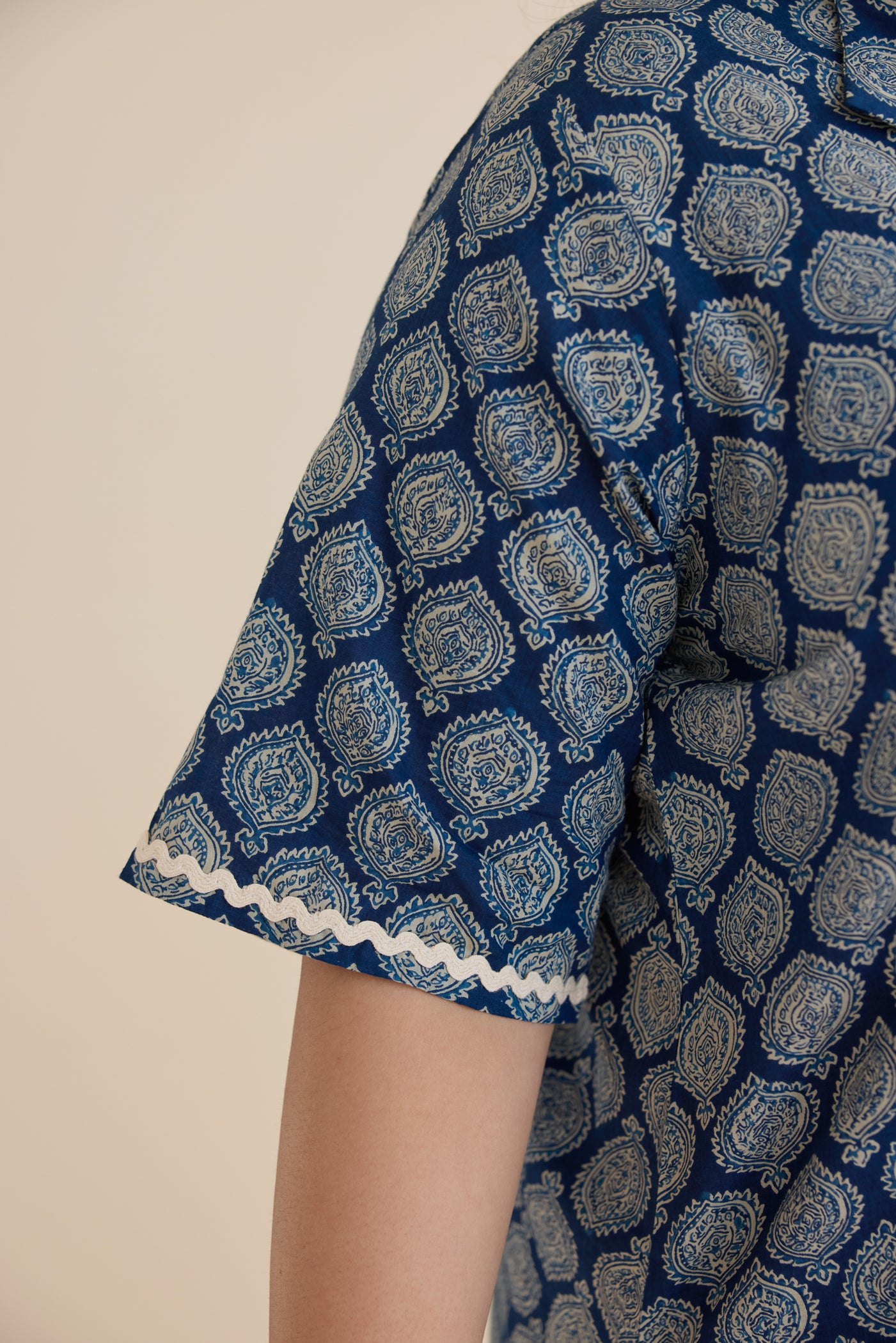 Indigo Blue Ethnic Boota Cotton Co-ord Set