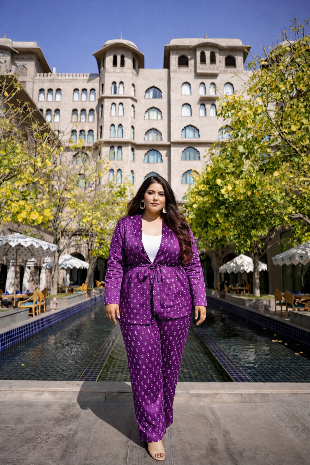 Purple Pantsuit
