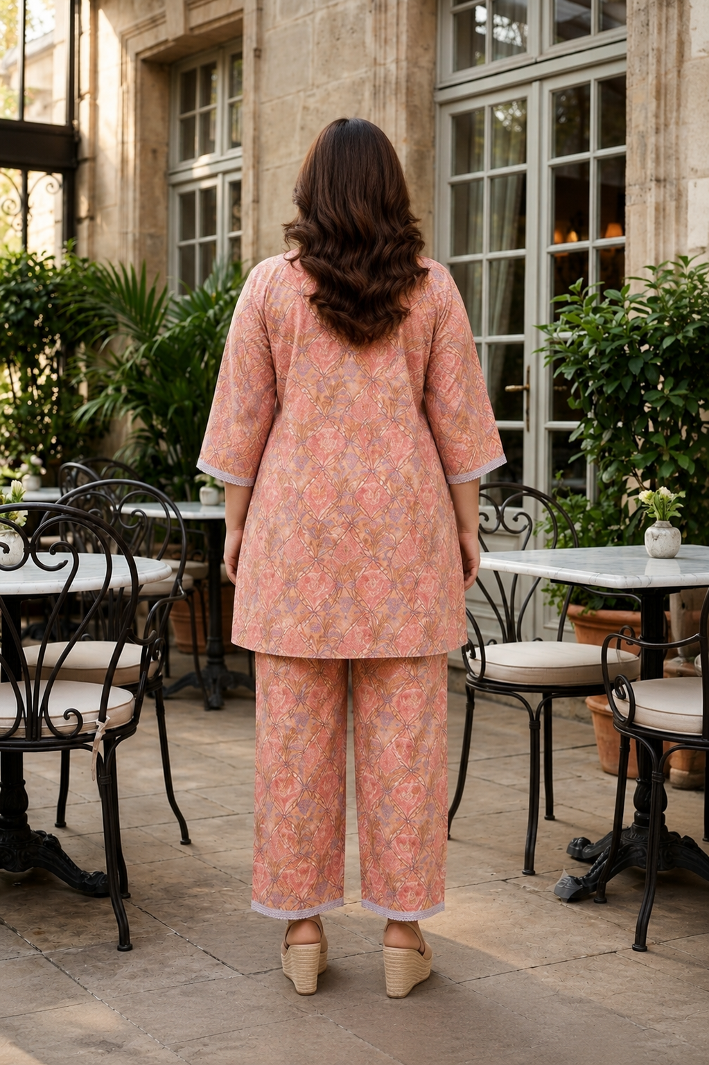 Boho Floral Print Cotton Co-ord Set for Women