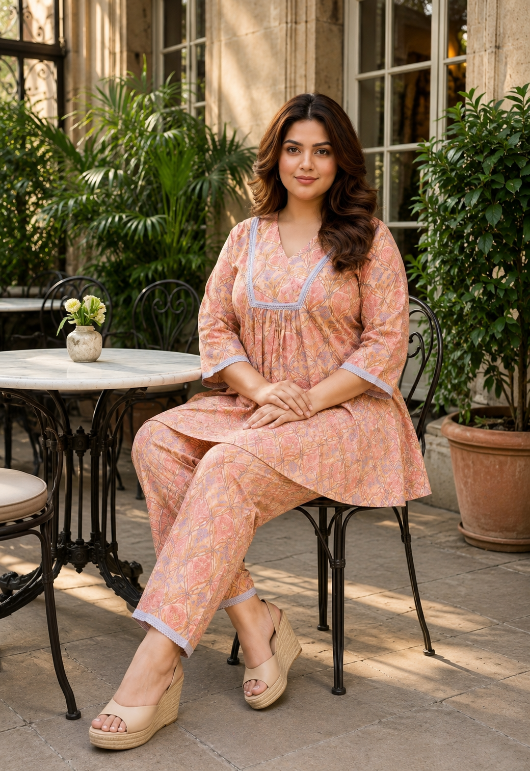 Boho Floral Printed Co-ord Set