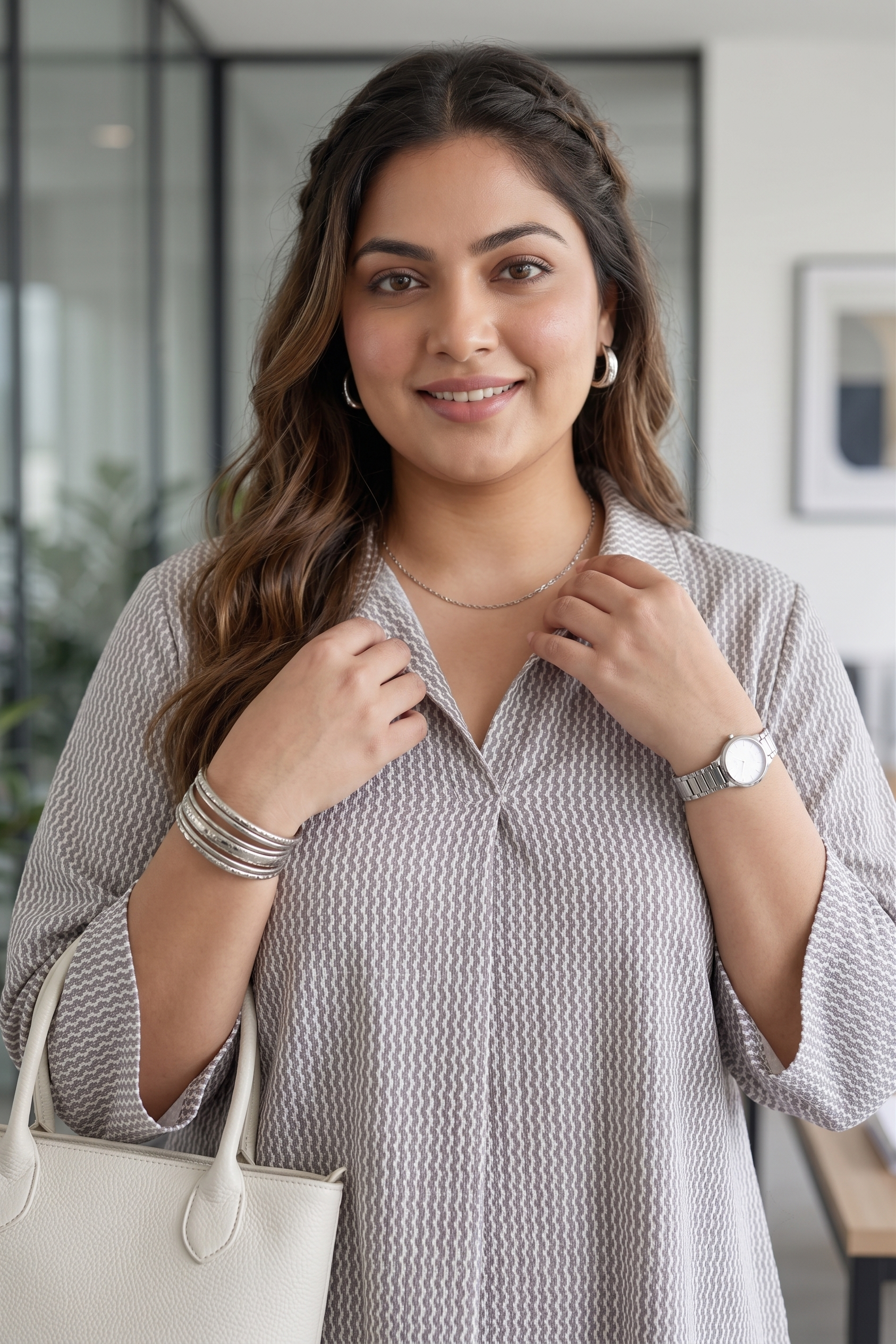 Timeless Grey Cotton Comfort Top