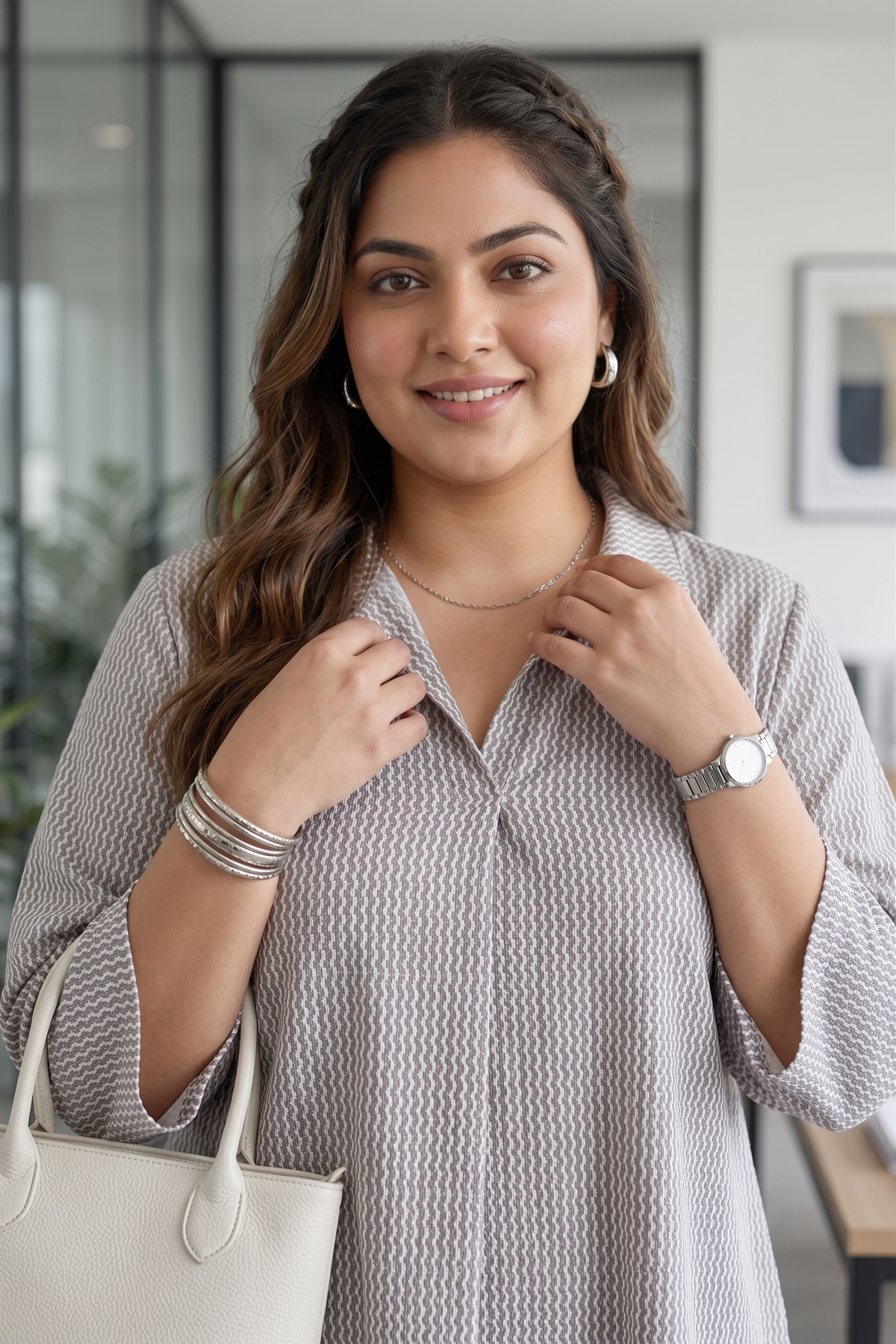 Timeless Grey 100% Cotton Comfort Top