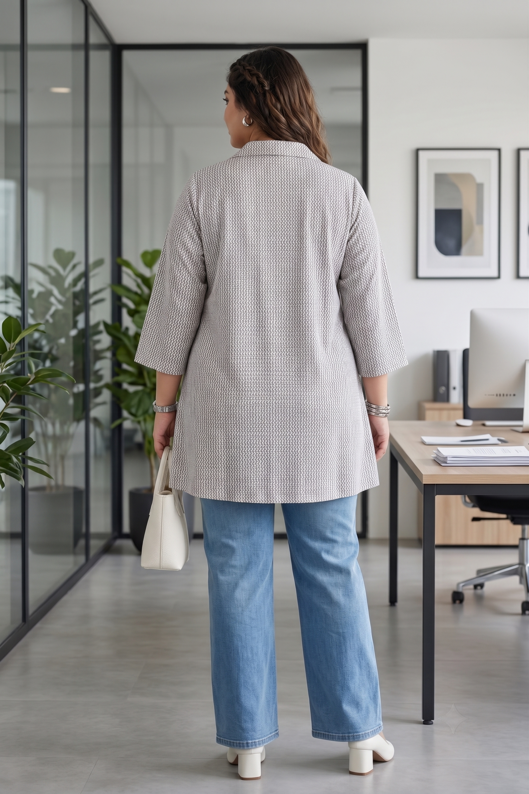 Timeless Grey Cotton Comfort Top
