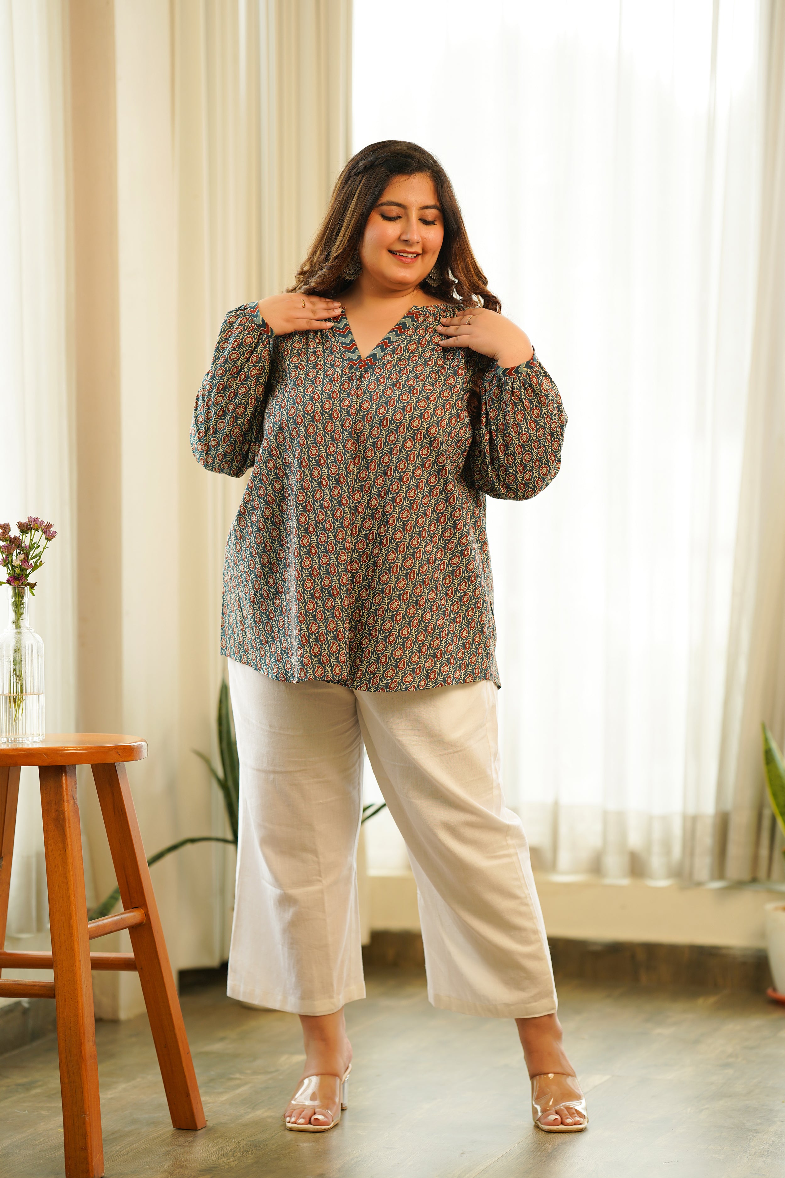 plus size kurta set for women