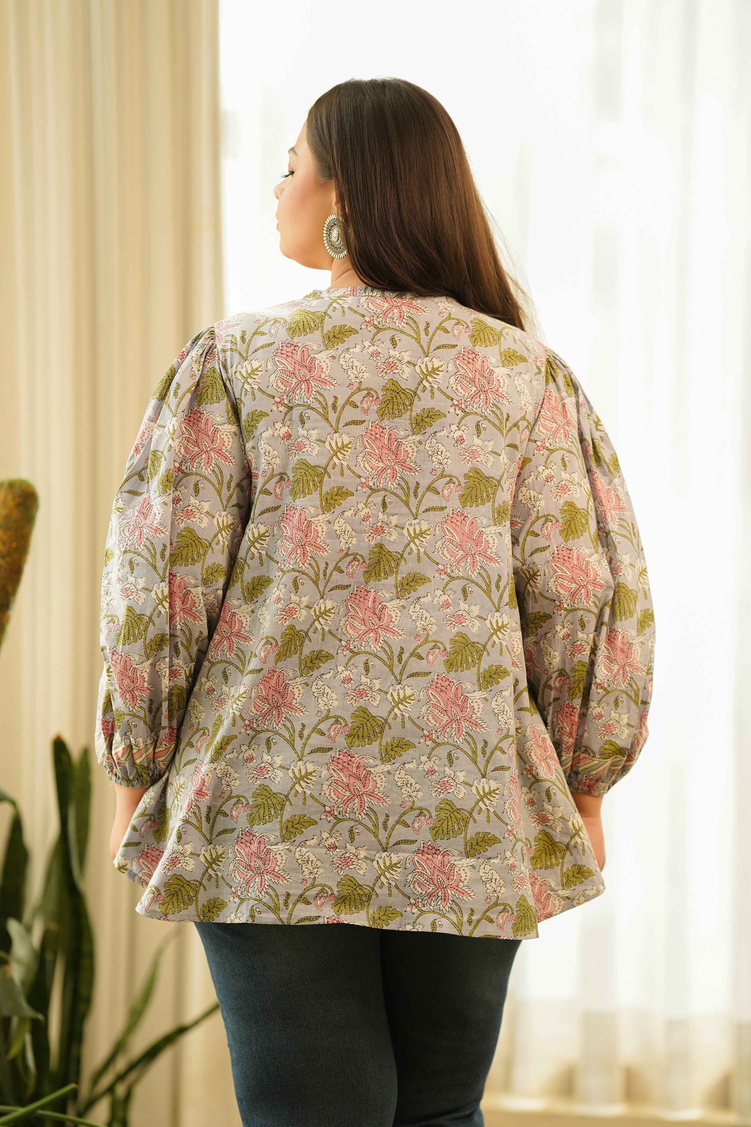 Tropical Blue Flared Top