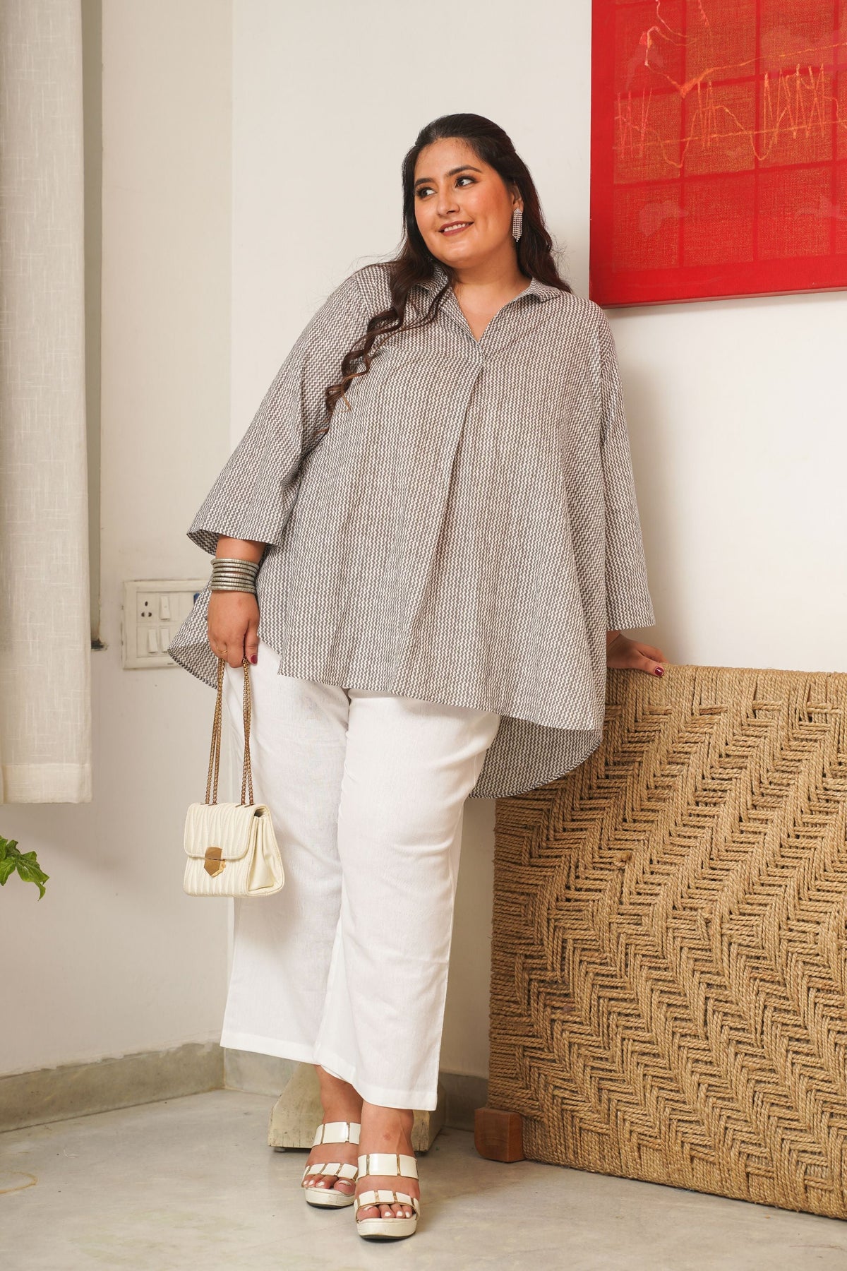 Timeless Grey 100% Cotton Comfort Top