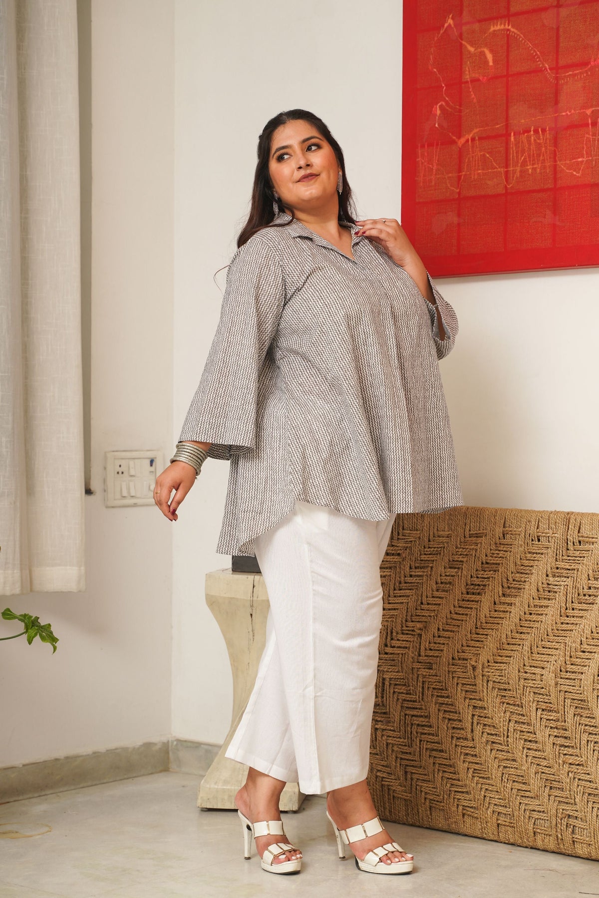 Timeless Grey 100% Cotton Comfort Top