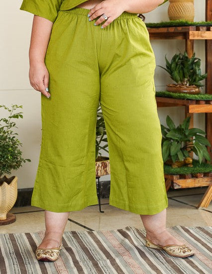 Forest Green Linen Culottes