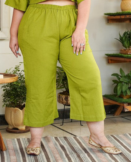 Forest Green Linen Culottes