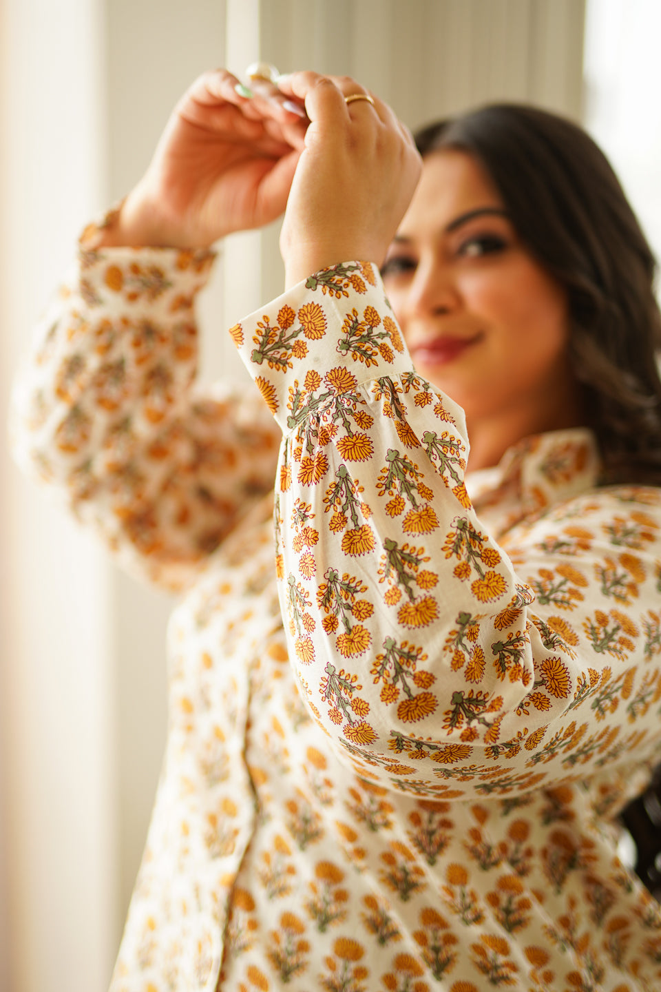 Boho Off White Cotton Coord Set