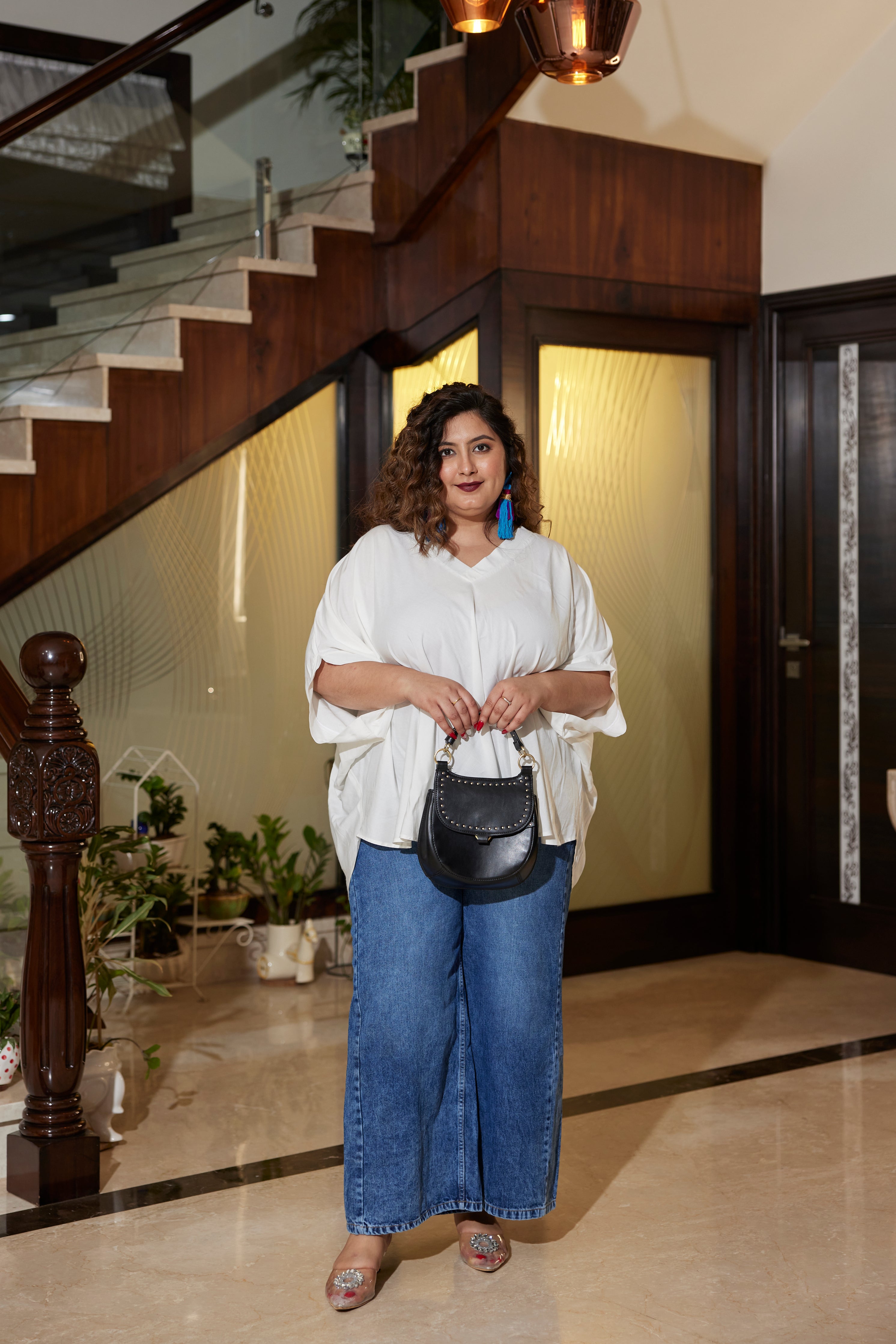 Modal Off White Relaxed Top