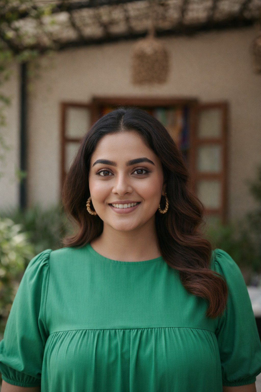 Lush Green Tiered Midi Dress