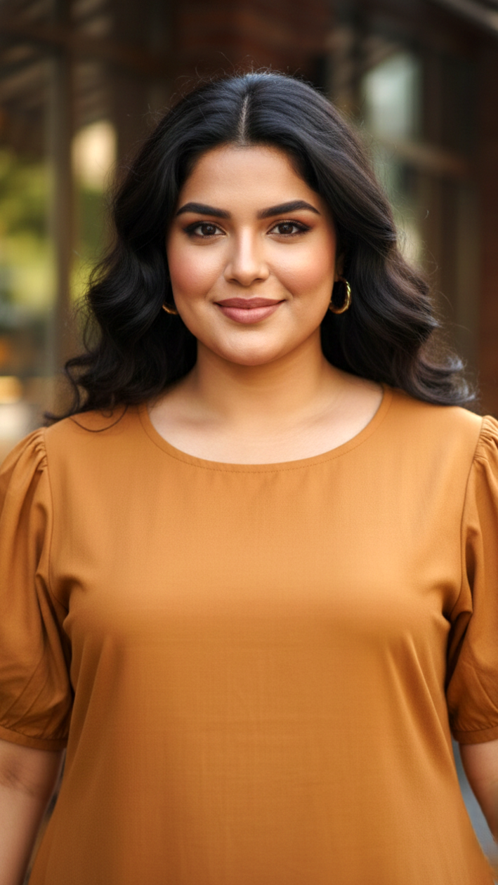 Mustard Linen Office Wear