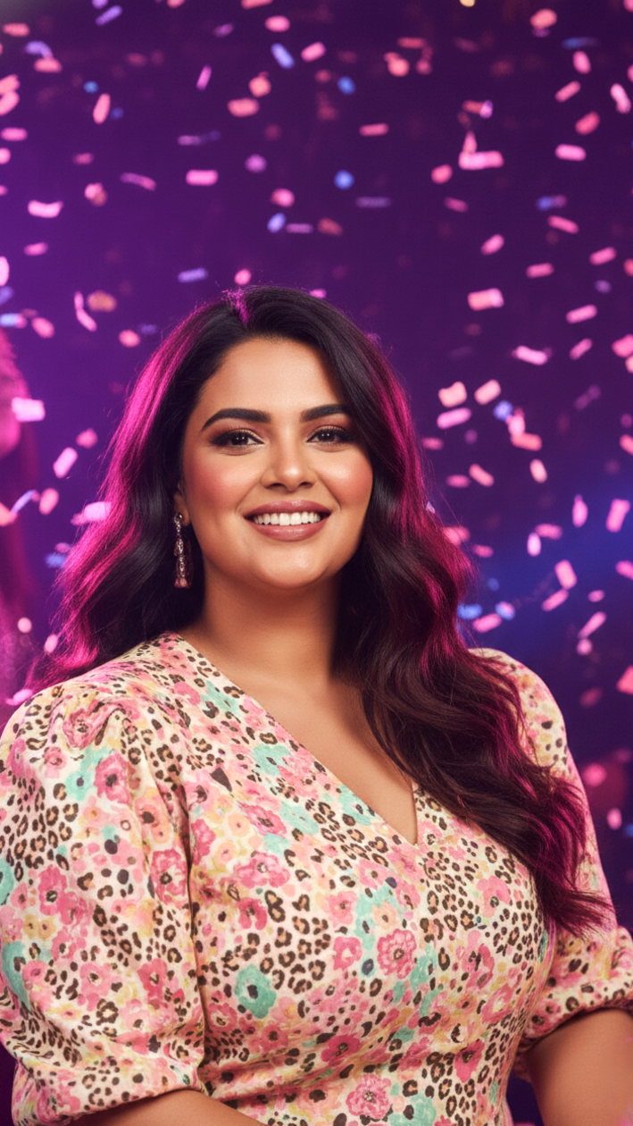 PEACH MODAL DIGITAL PRINT SATIN SHORT DRESS