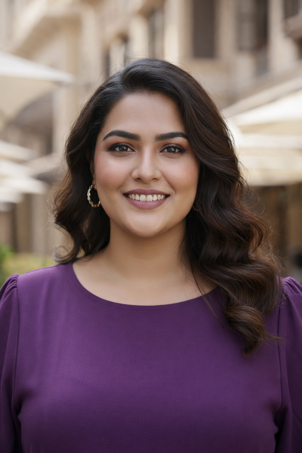Purple Tiered Short Dress