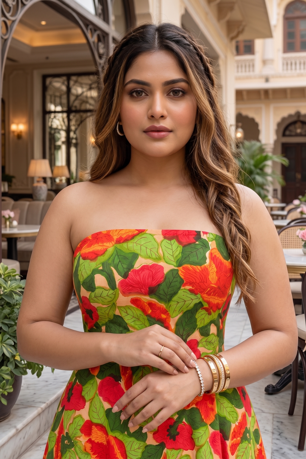 Tropical Floral Tube Dress