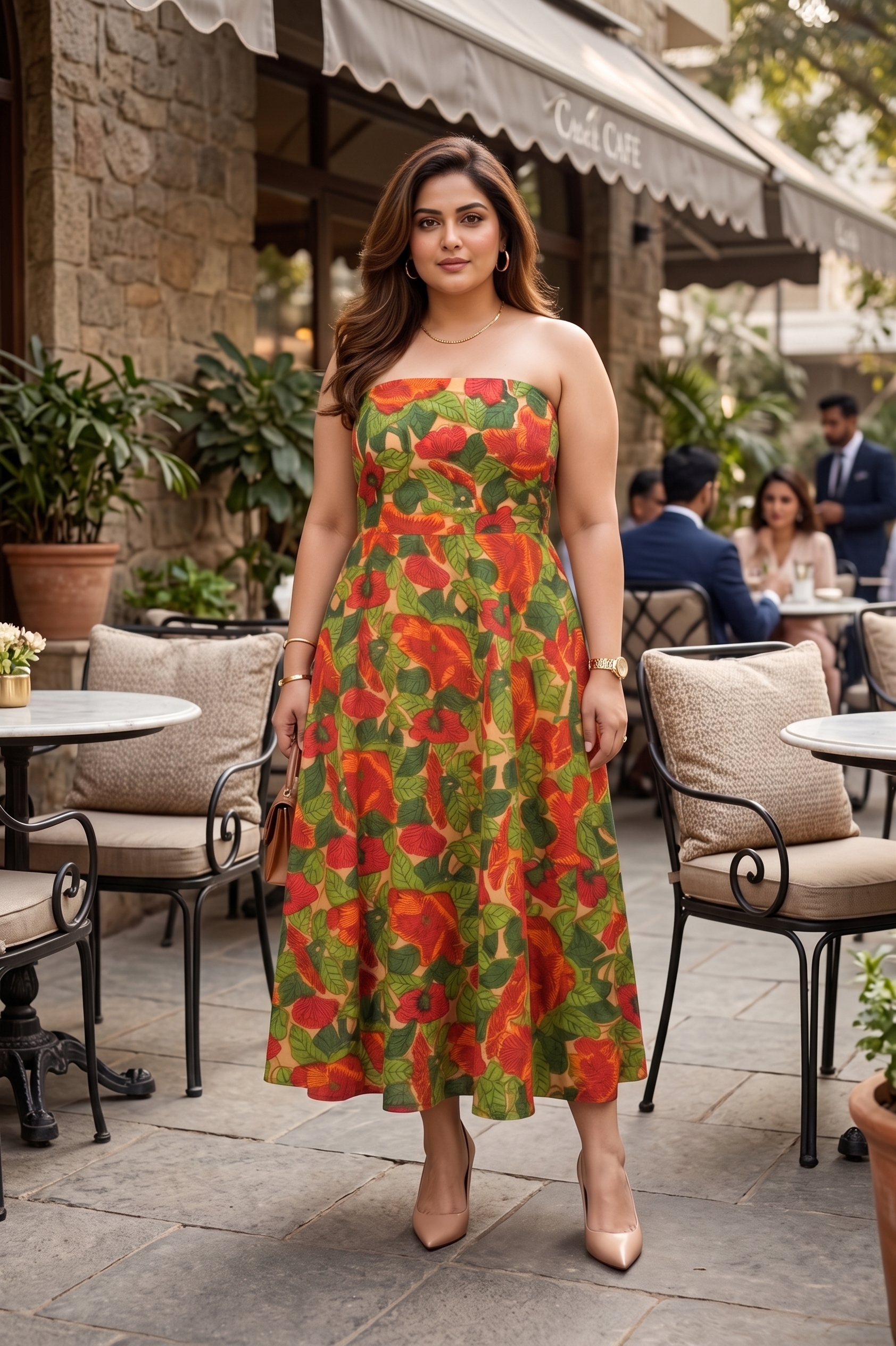 Tropical Floral Tube Dress