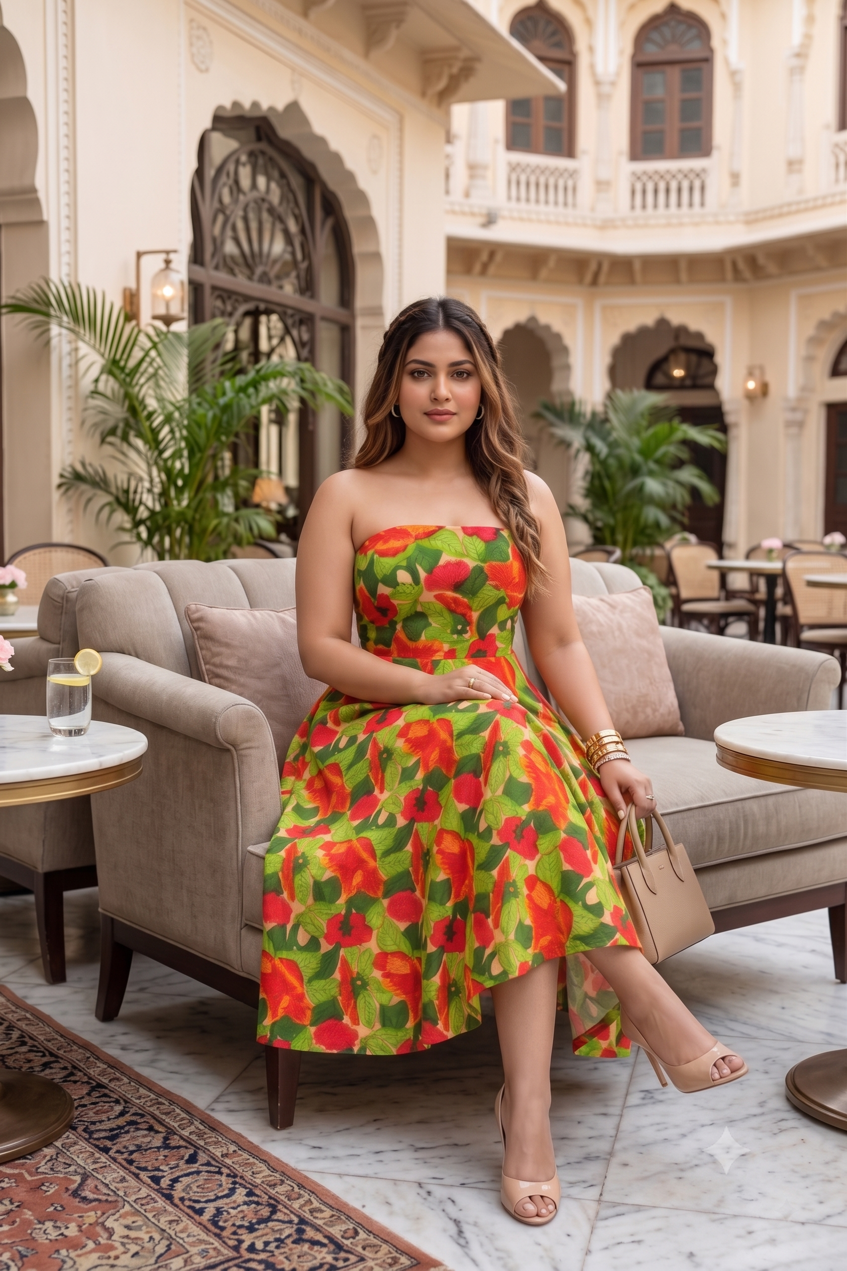 Tropical Floral Tube Dress