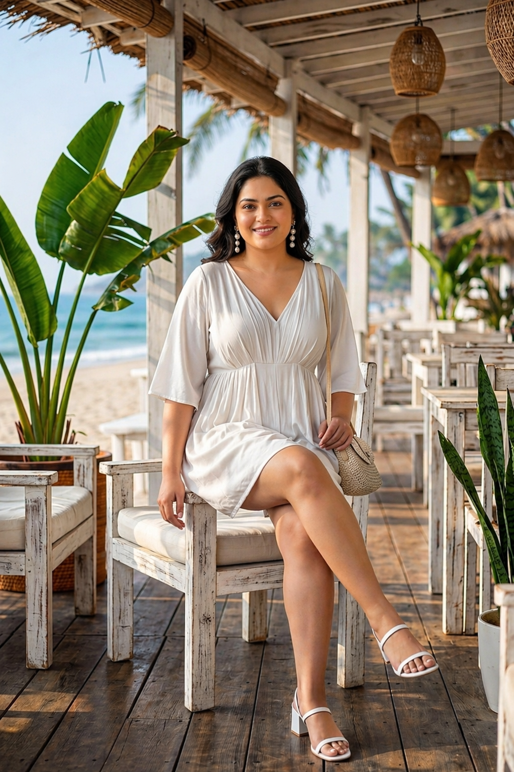 White Modal Blend Romper