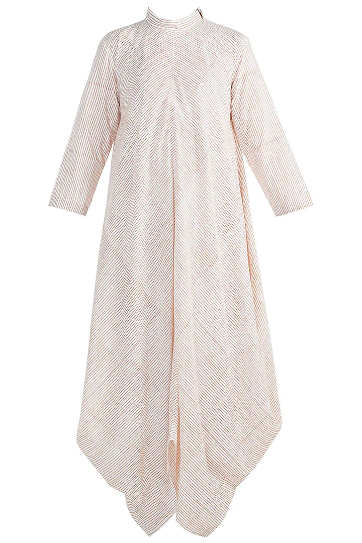 Striped Cowled Dress