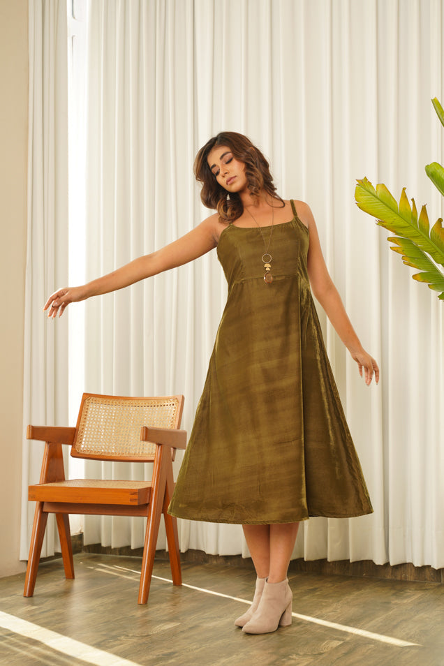 Olivia Velvet Strappy Dress