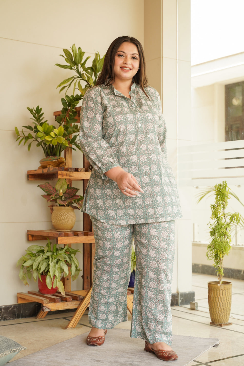 Mint Short Kurta Co-ord Set