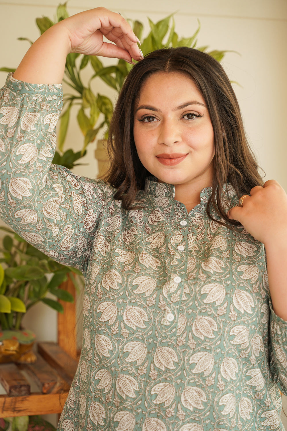 Mint Short Kurta Co-ord Set