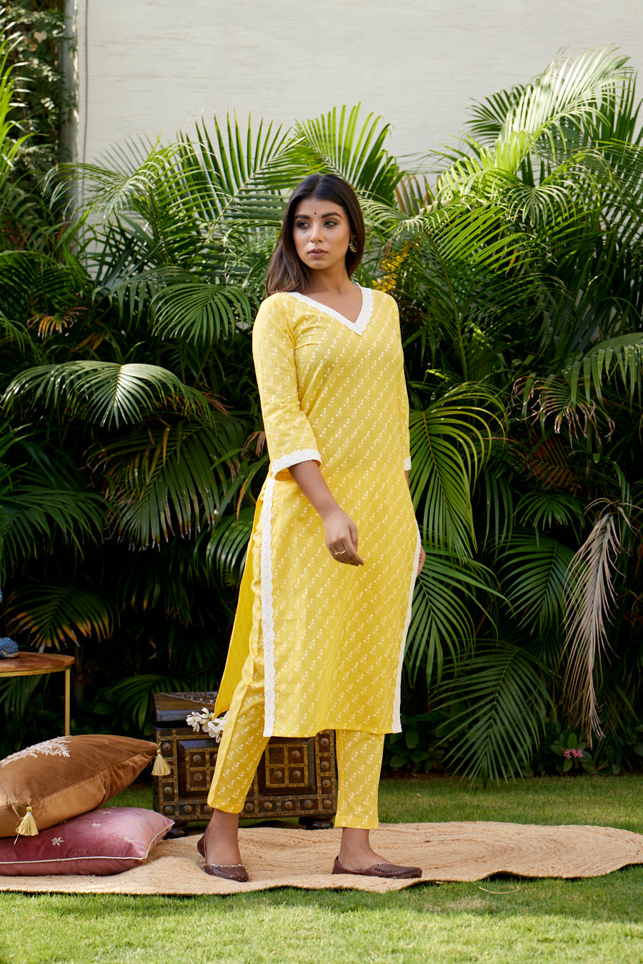 Yellow Co-ord Kurta Set