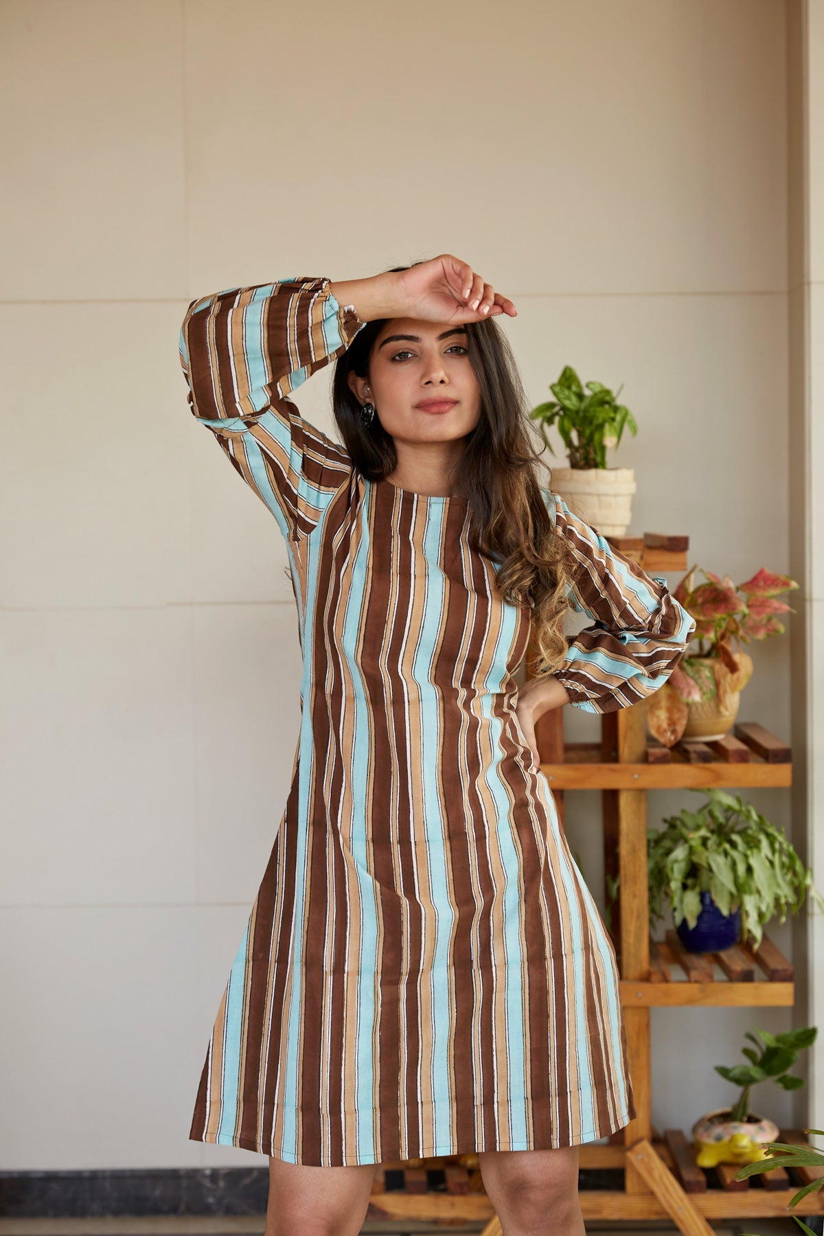 Striped Short Dress | NR