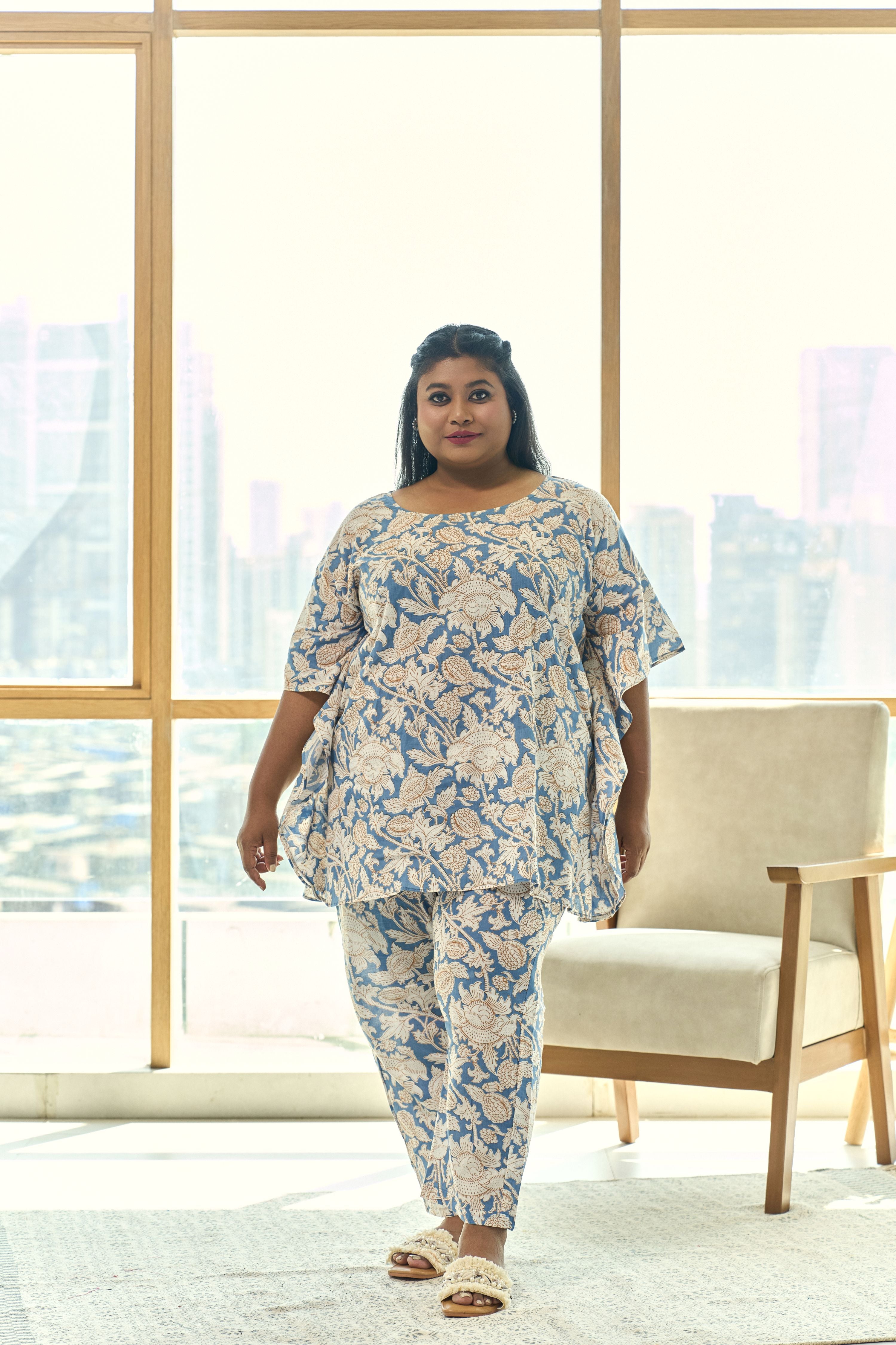 Kaftan Co-ord Set-Plus Size