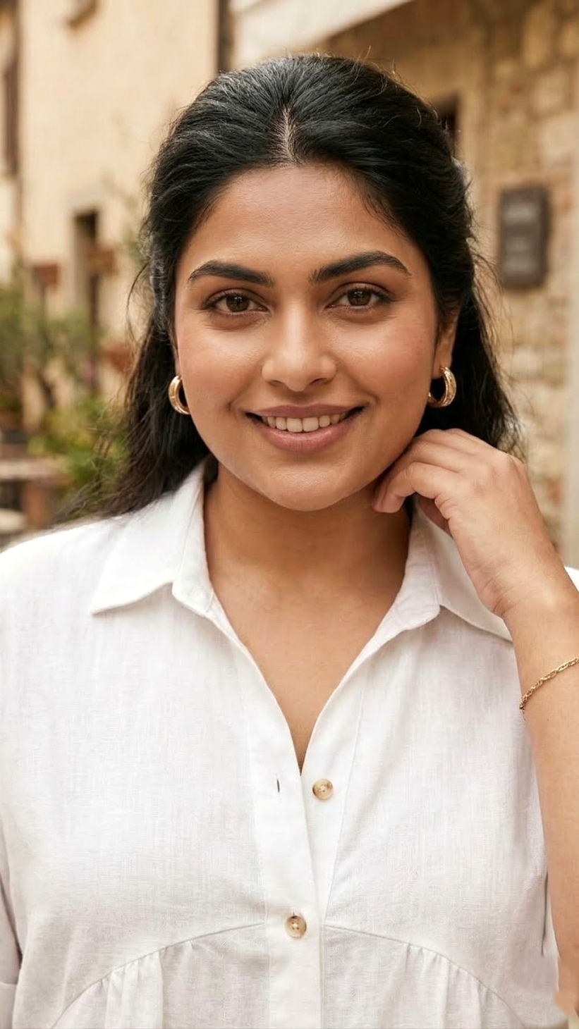 Plus Size White Cotton Shirt Dress for Women – Elegant Casual Midi Dress