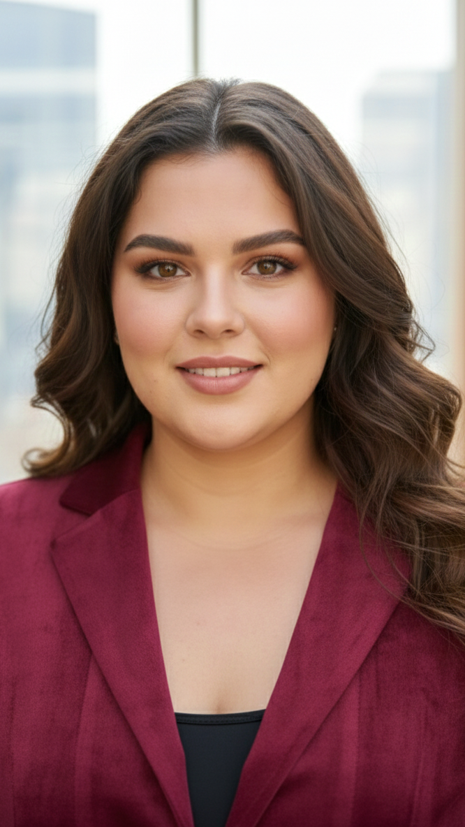 Plus Size Wine Velvet Premium Blazer Cord Set For Women