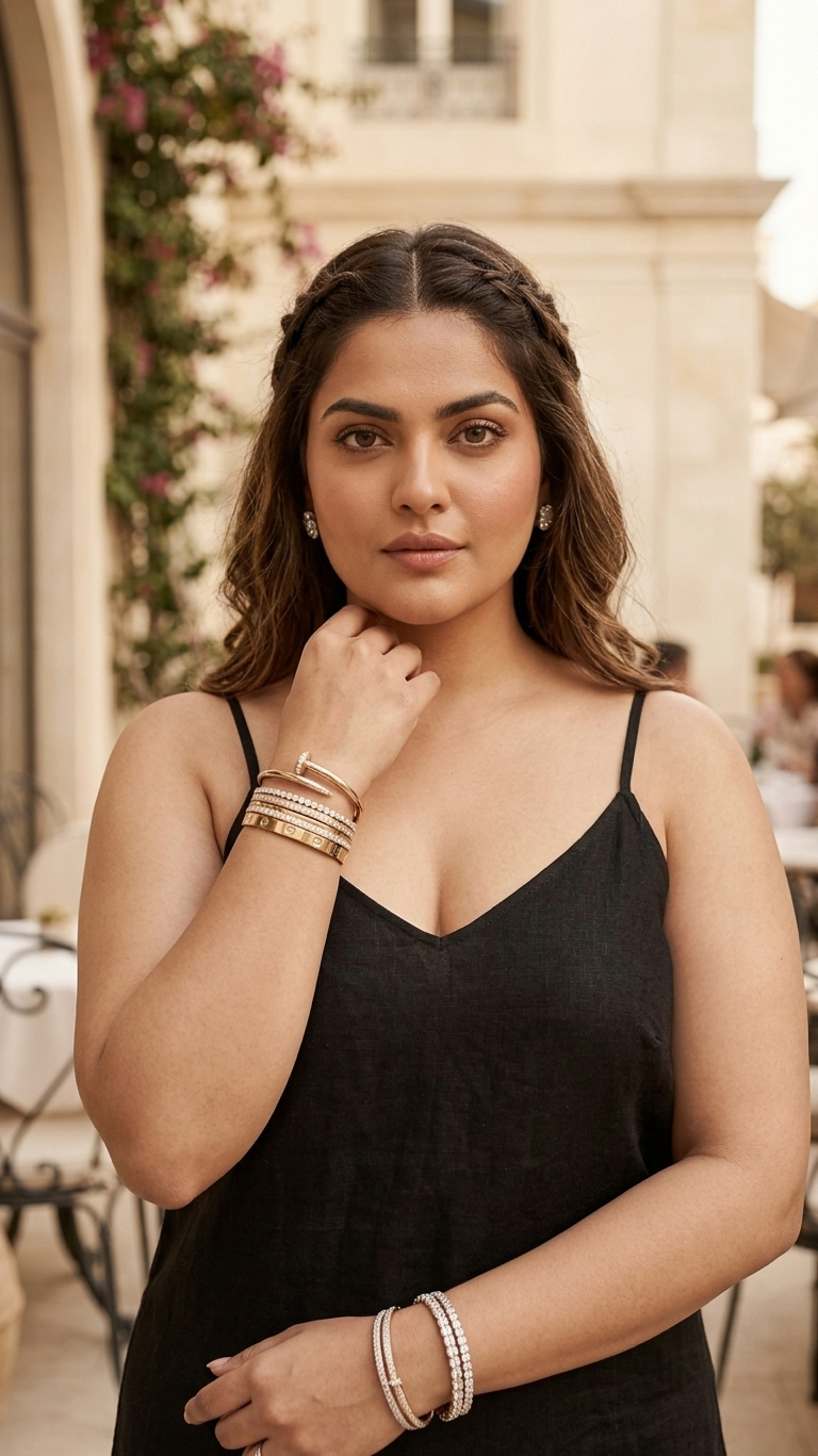 Plus Size Linen Cotton Dress – Black Strappy Midi Dress