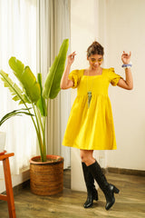 Sulphur Yellow Babe Dress- Regular Size