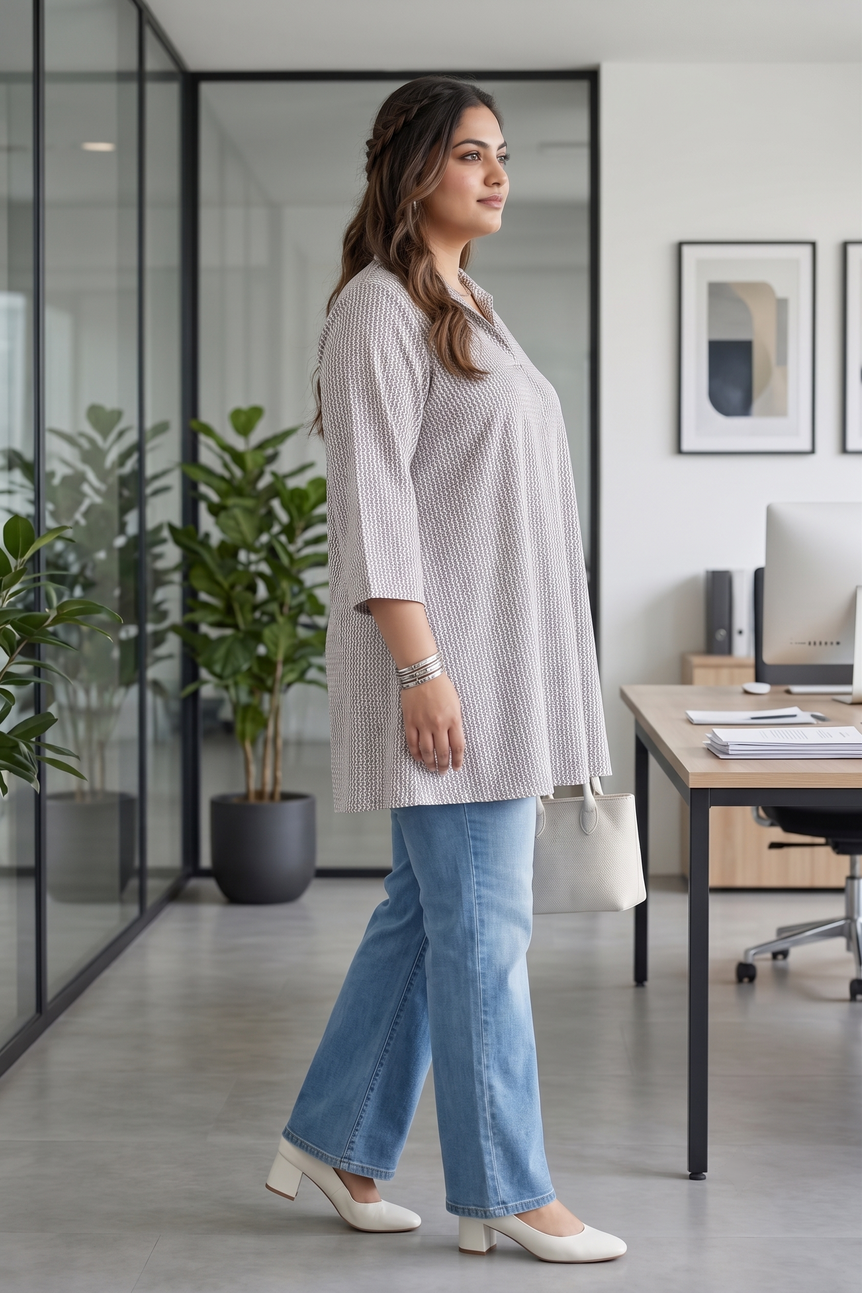 Timeless Grey Cotton Comfort Top