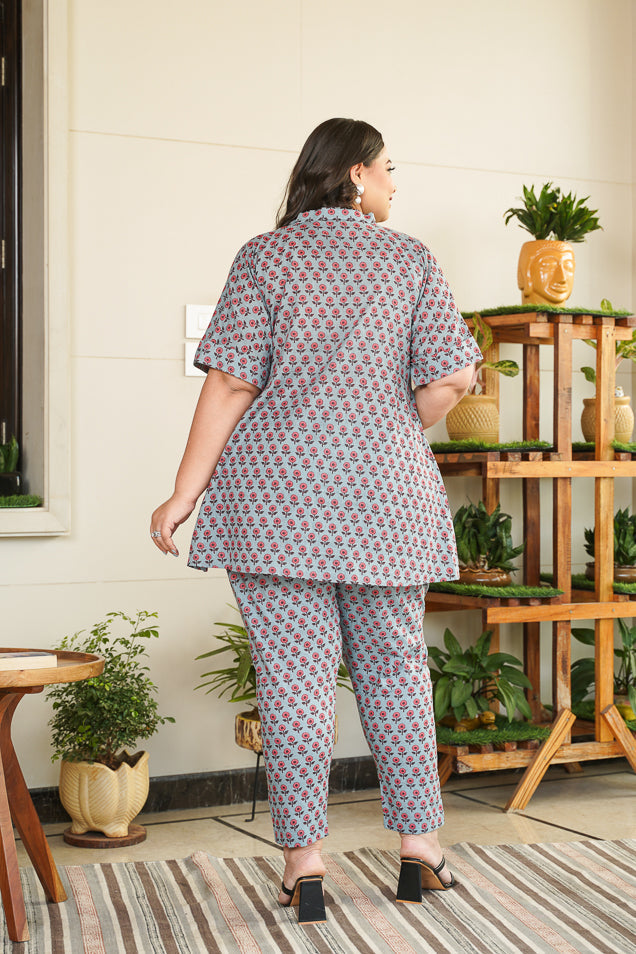 Trapeze Shirt Co-ord Set