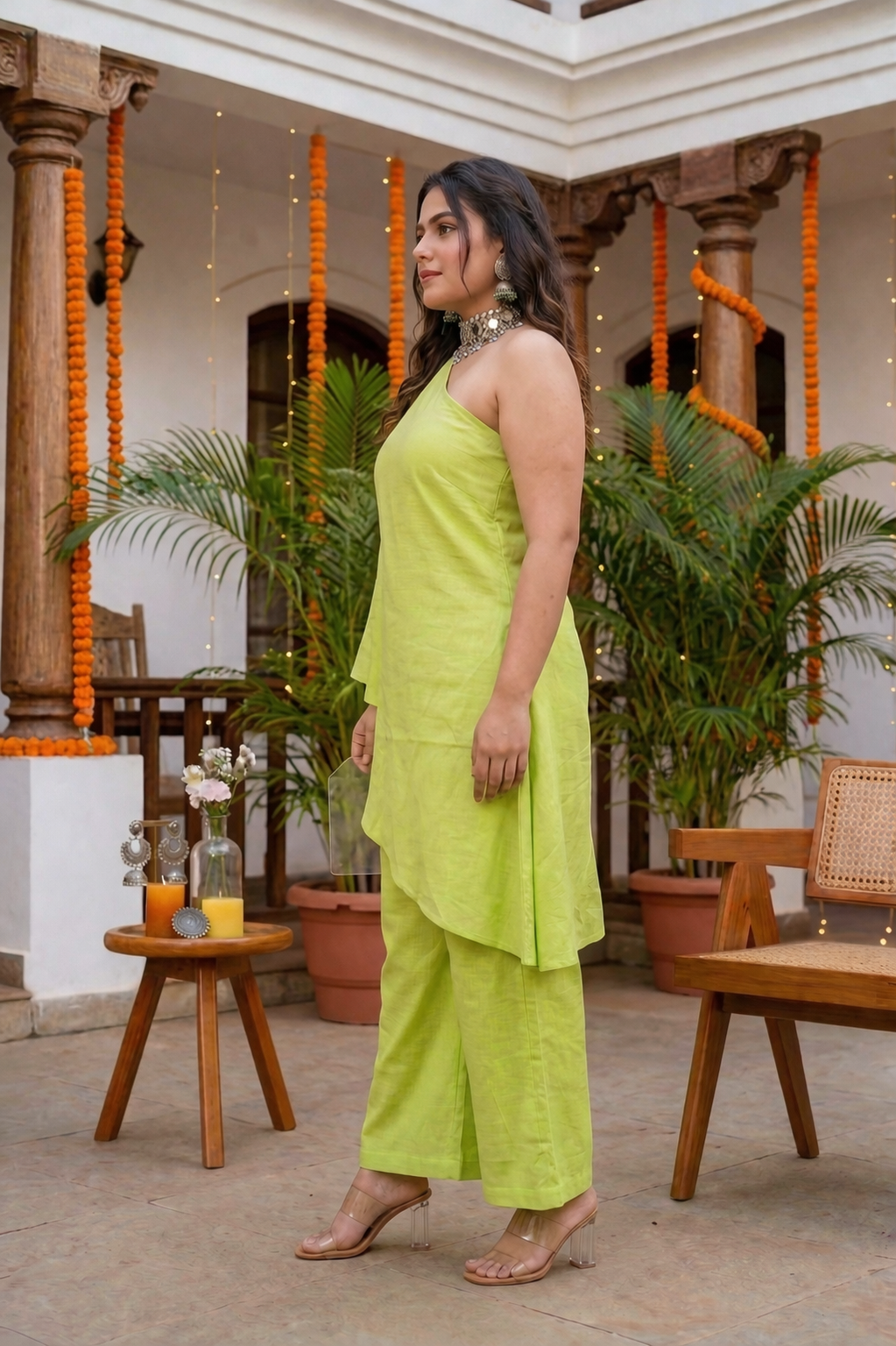 Regular Lime Gaga Co-ord Set