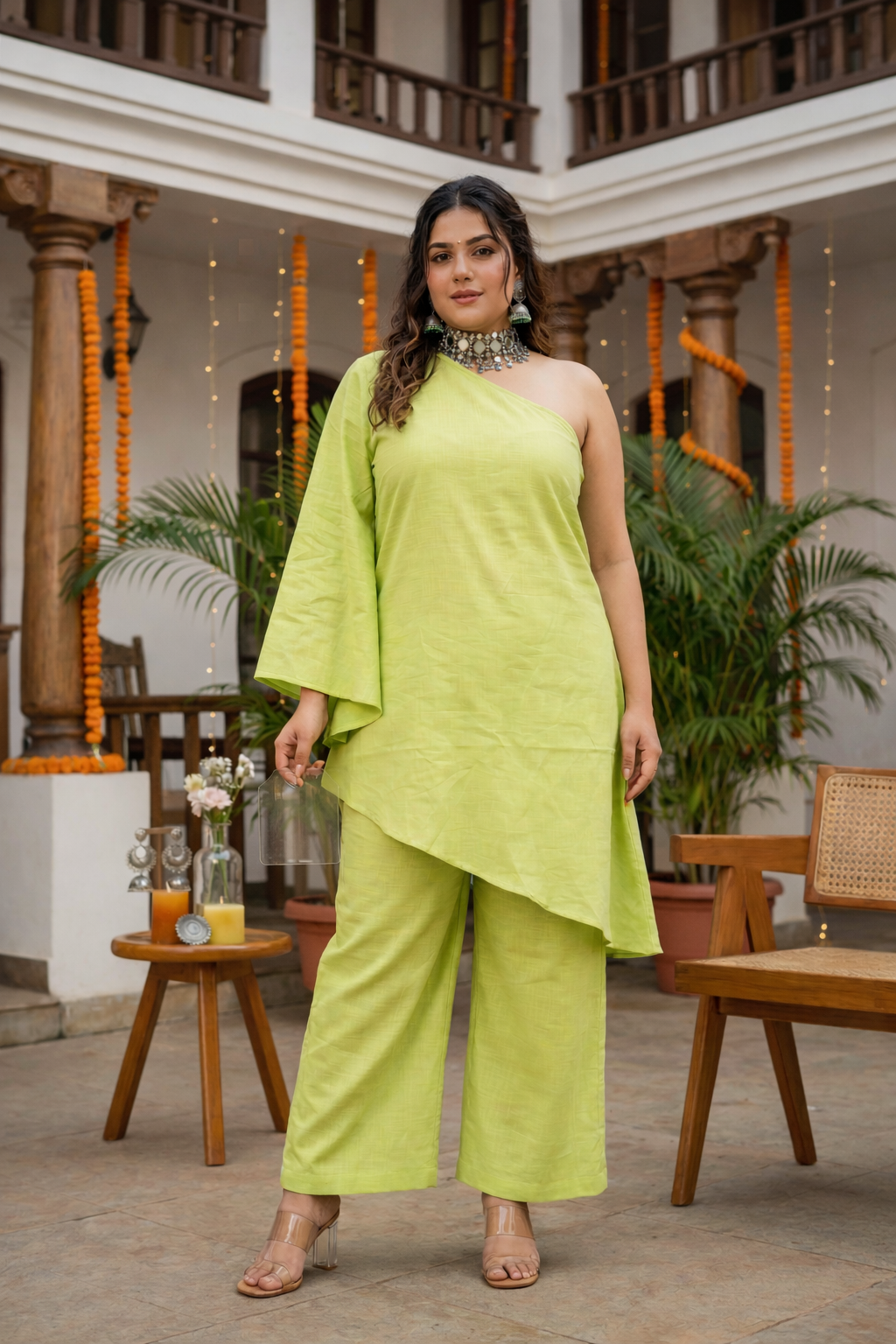 Regular Lime Gaga Co-ord Set