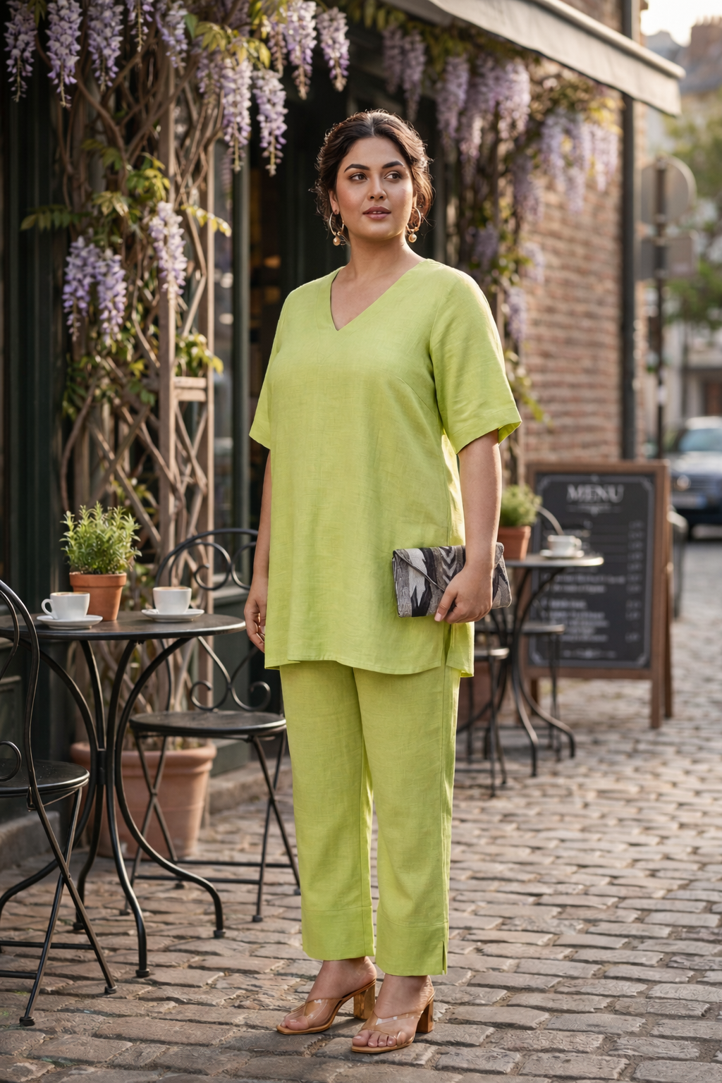Lime Green Modal Co-ord Set