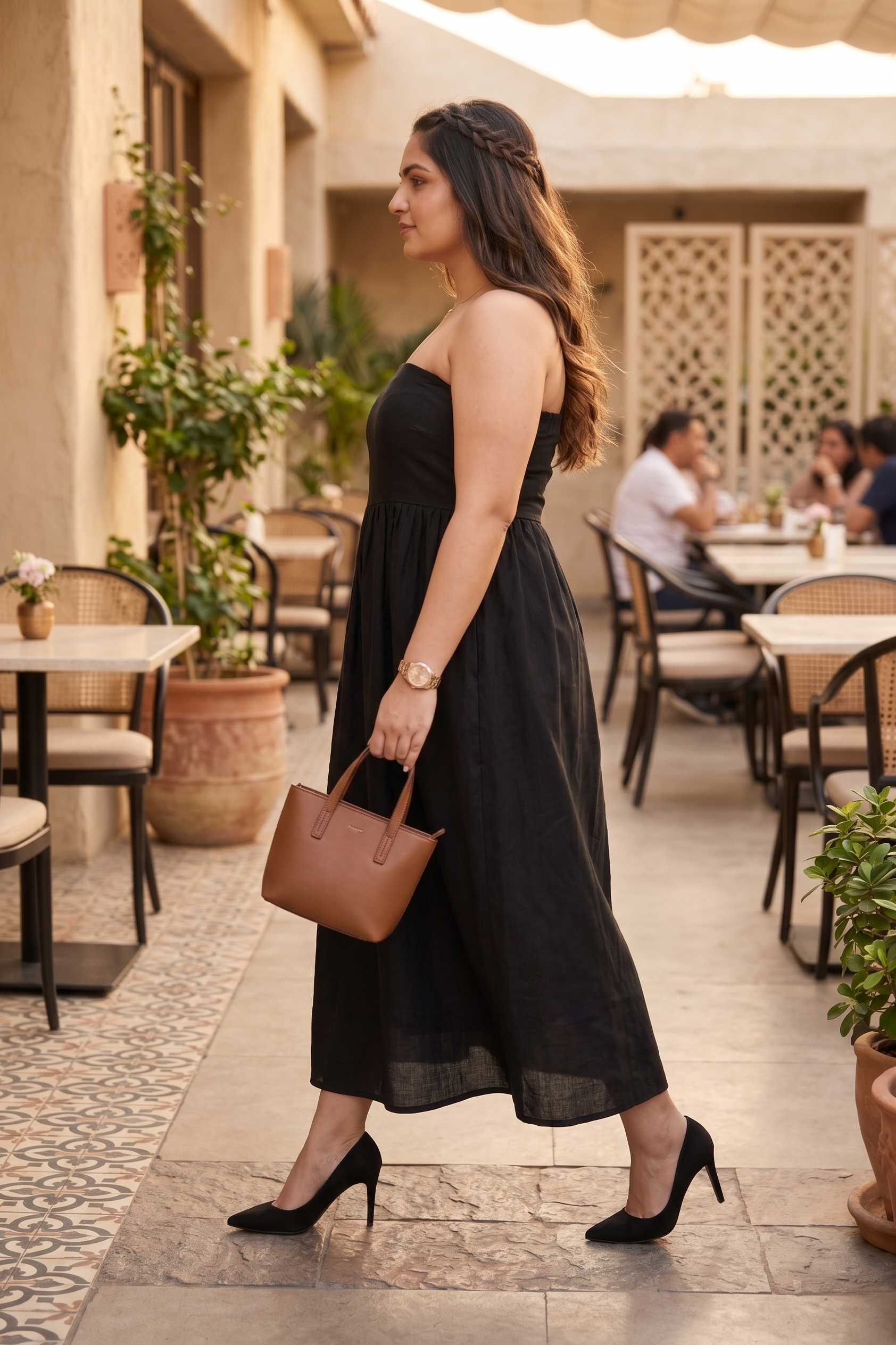 Elegant Black Tube Maxi Dress – Party & Evening Perfect