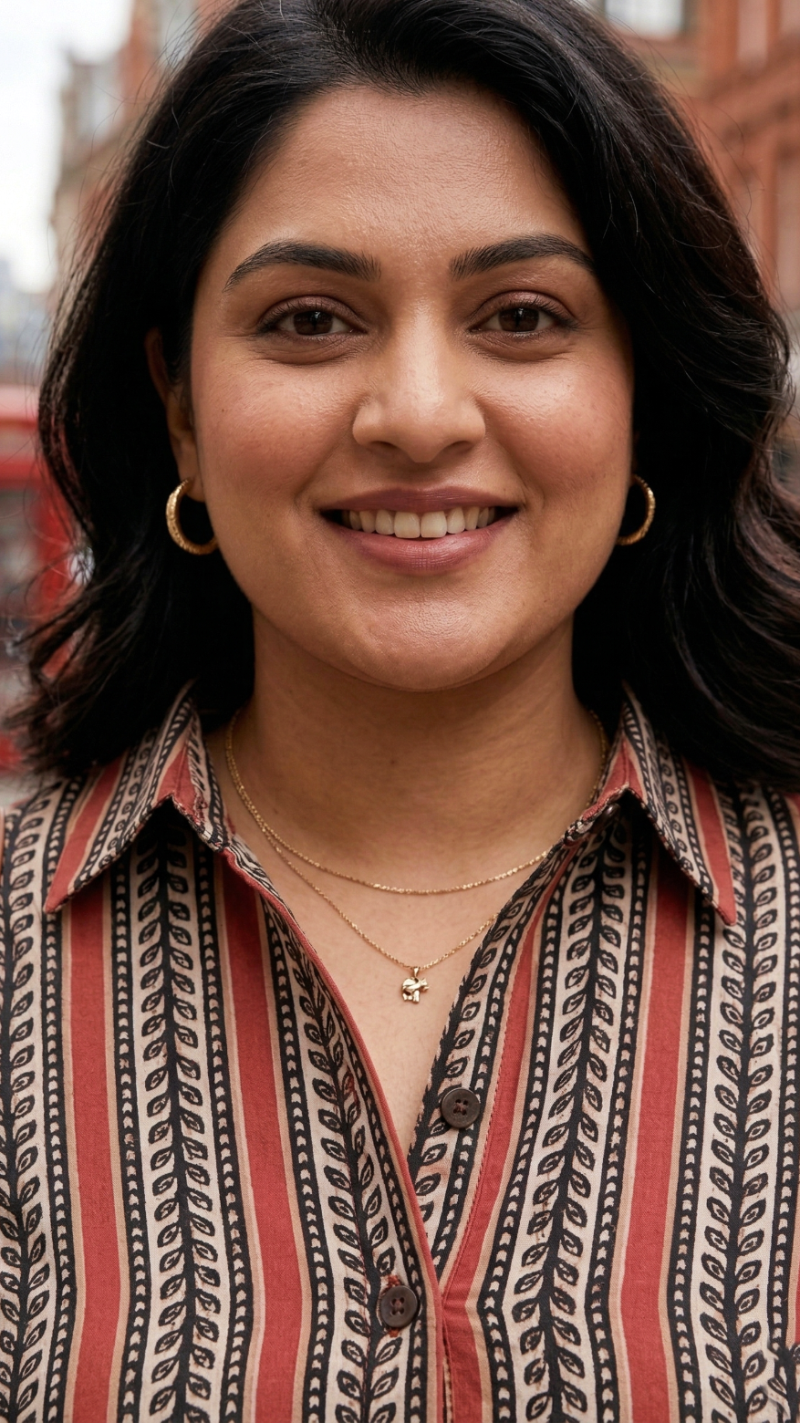 Plus Size Striped Cotton Shirt Dress for Women – Casual Smart Fit Knee Length Dress