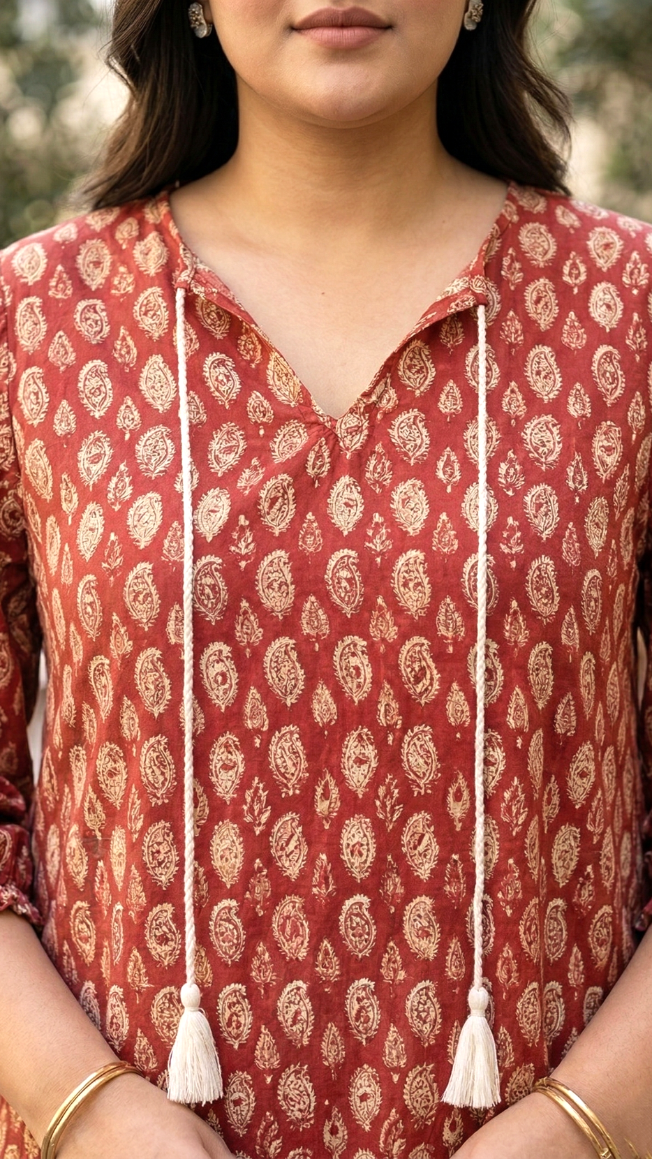 Plus Size Printed Cotton Tiered Dress | Casual Summer Comfort Dress for Women