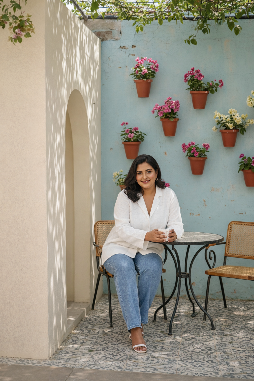 Plus Size Women’s Premium Linen Oversized Shirt – Relaxed Fit