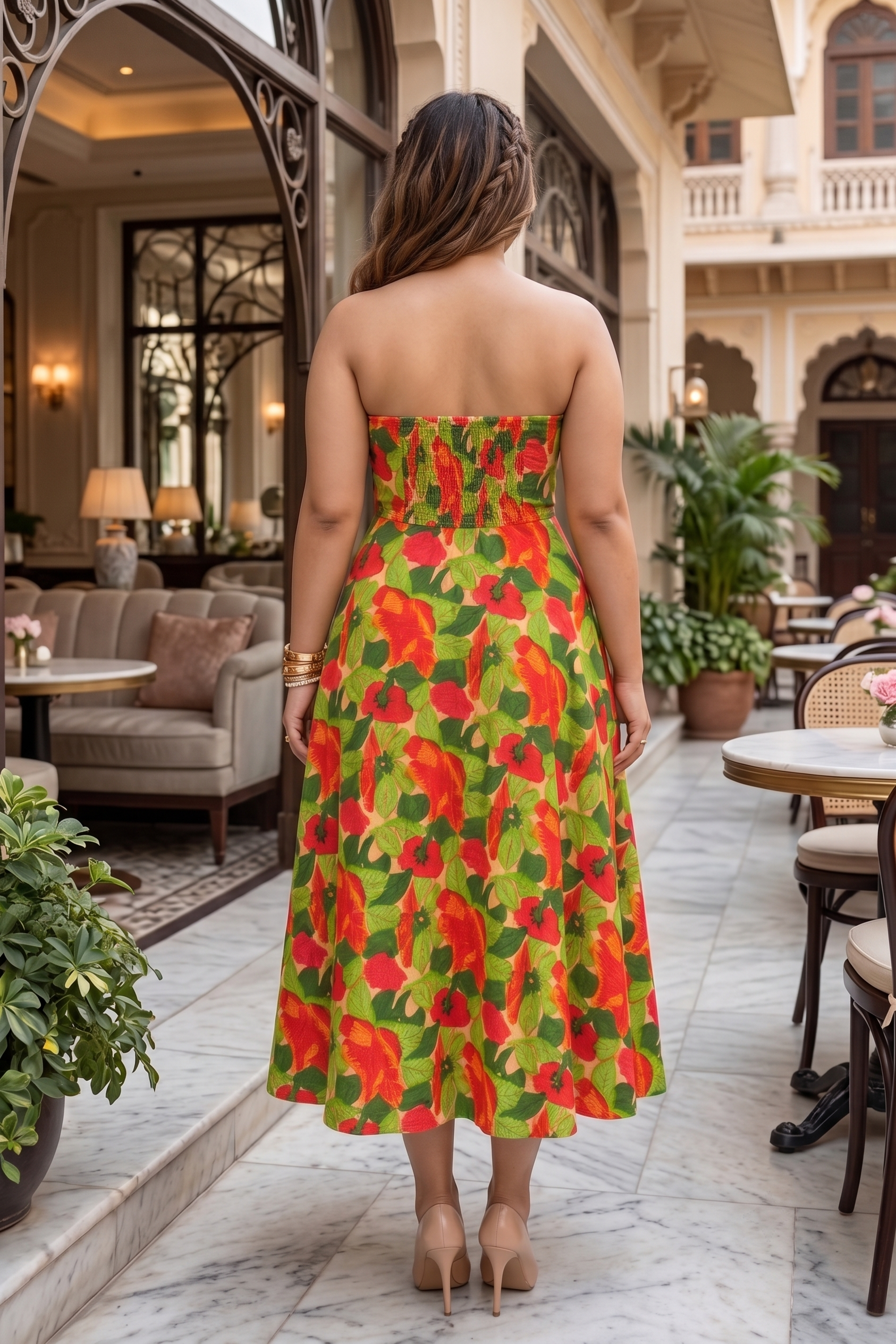 Tropical Floral Tube Dress