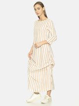 Striped Cowled Maxi Dress | NR