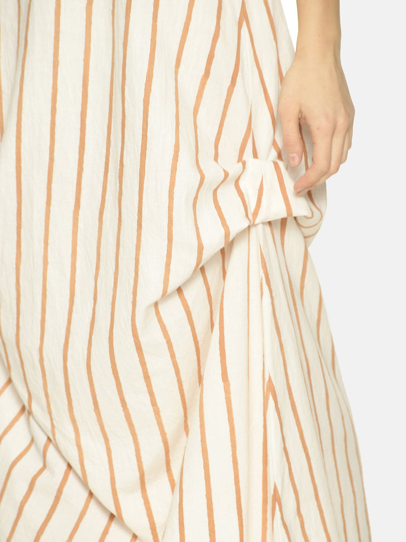 Striped Cowled Casual Maxi dresses for Women | NR