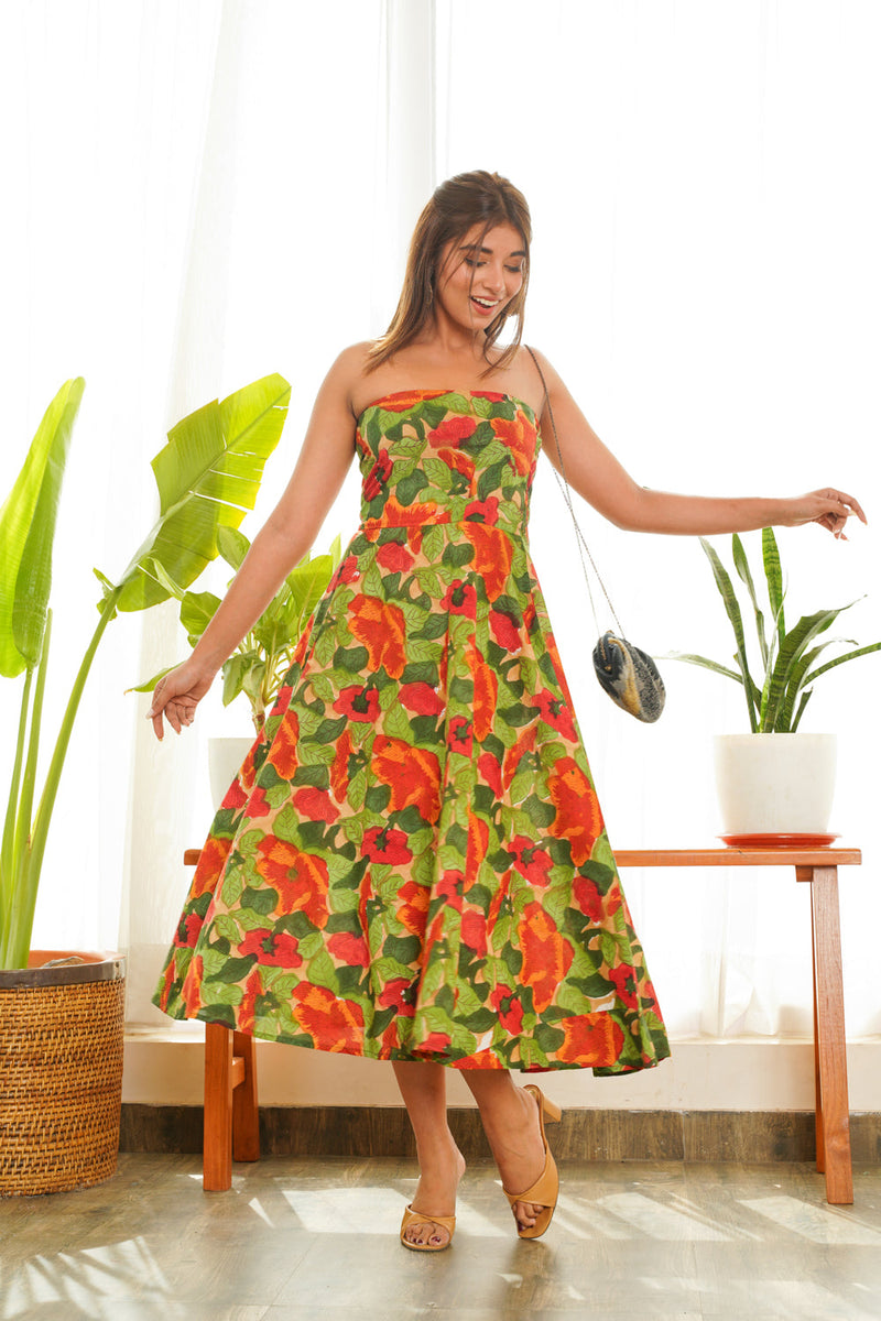 Tropical Tube Dress - Regular Size
