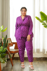 Purple Pantsuit